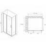 Душевой уголок Abber Sonnenstrand 120x80 AG04120MS-S80M профиль Хром стекло матовое