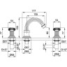 Смеситель для биде Cezares Olimp OLIMP-BBS2-03/24-M