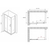 Душевой уголок Abber Schwarzer Diamant 130x50 AG301305-S505