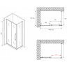 Душевой уголок Abber Schwarzer Diamant 110x70 AG30110BMH-S70BM профиль Черный стекло матовое