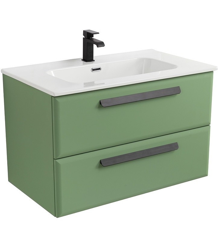 Тумба под раковину Cezares Eco-Cer-N 80 ECO-CER-N-800-2C-SO-PS-P подвесная