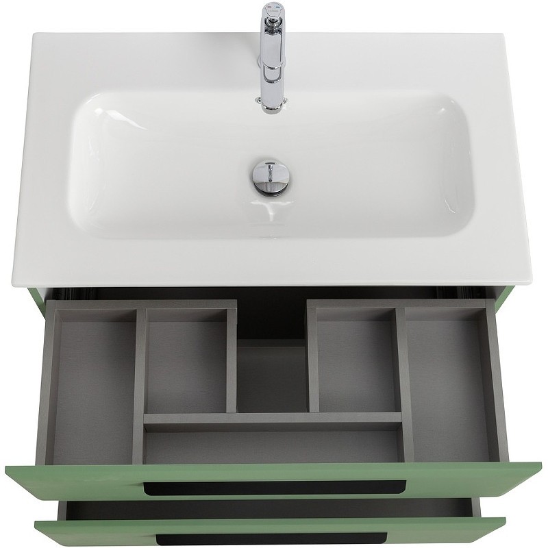 Тумба под раковину Cezares Eco-Cer-N 80 ECO-CER-N-800-2C-SO-PS-P подвесная