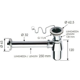 сифон Remer 973Z114 Хром