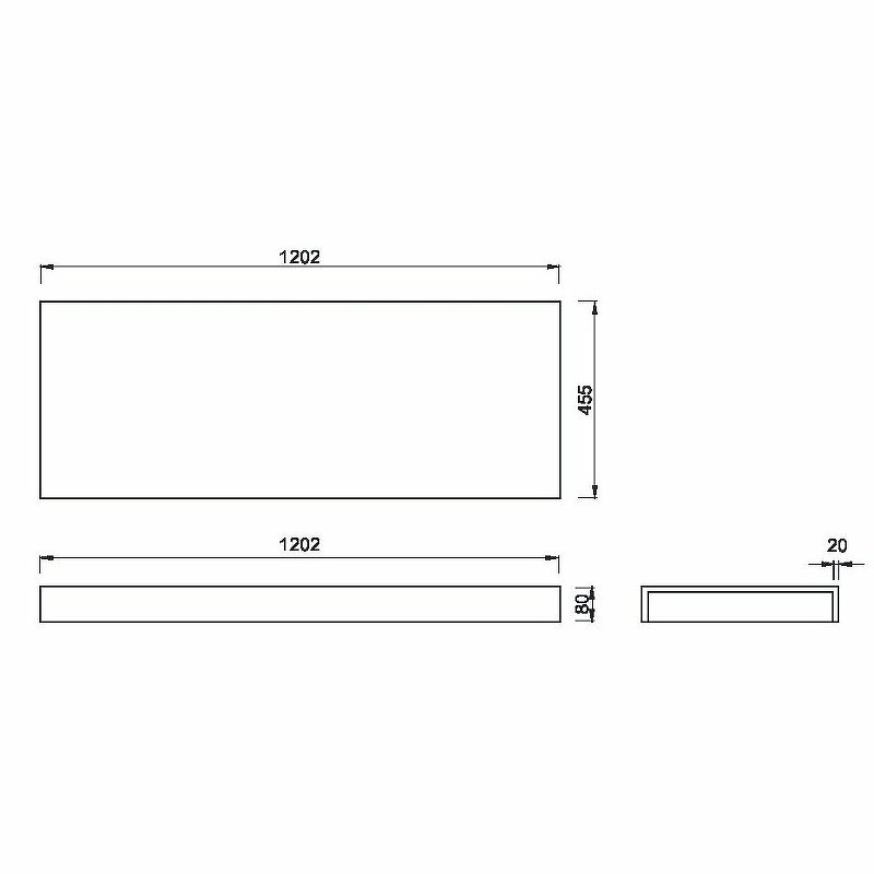 Столешница под раковину Boheme Armadi Art Flat 120 869-120