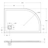 Душевой поддон из искусственного камня BelBagno Uno 120x80 R TRAY-MR-UNO-RH-120/80-550-35-W-R-NO