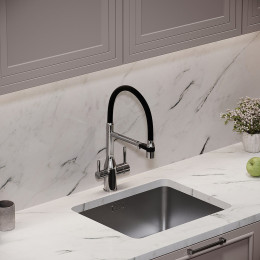 Смеситель для кухни Sancos Garda SC4009CH Хром Черный