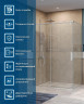 Душевой уголок BelBagno Soft Close-1 140x90 SOFT_CLOSE-1-AH-1-140/90-C-Cr