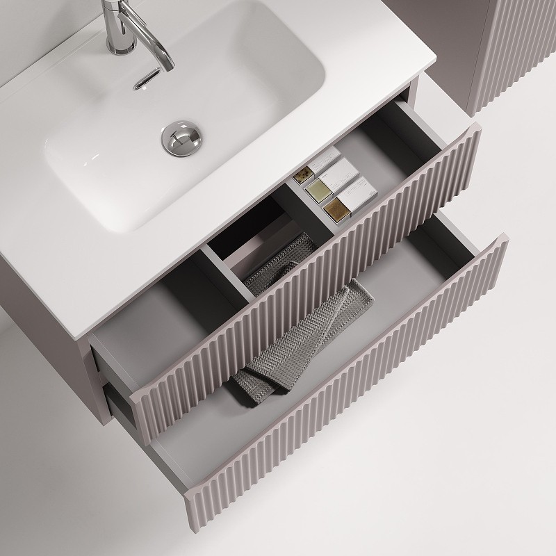 Тумба под раковину Sancos Snob R 70 SNR70/39SM подвесная цвет Doha Soft
