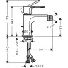 Смеситель для биде Hansgrohe Rebris E 72213670 черный матовый