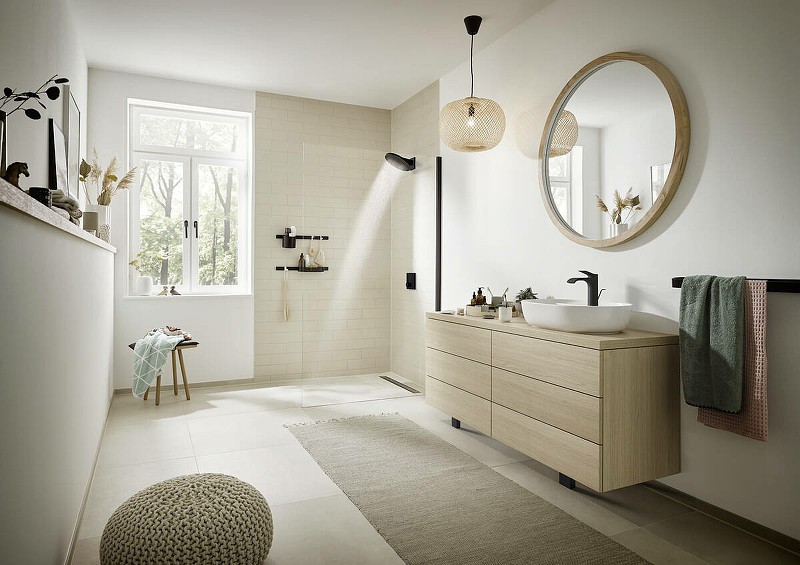Смеситель для раковины Hansgrohe Vivenis 75022670 черный матовый