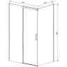 Душевой уголок Vincea Dice 140x100 VSR-4D1014CLGM