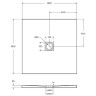 Душевой поддон из искусственного камня BelBagno Uno 80x80 TRAY-MR-UNO-A-80-35-W