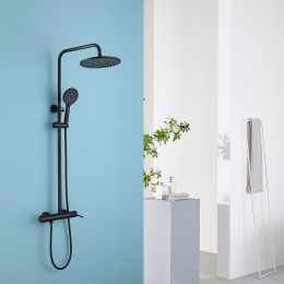Душевая система Abber Emotion AF8816BL цвет Черный матовый