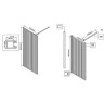Душевая перегородка Vincea Walk-In 120 VSW-1HP120FLBG