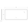 Зеркало Cezares Stylus 150 CZR-SPC-STYLUS-1500-700-TCH-WARM с подсветкой