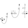 Смеситель для ванны Boheme Stick 123-GM.2