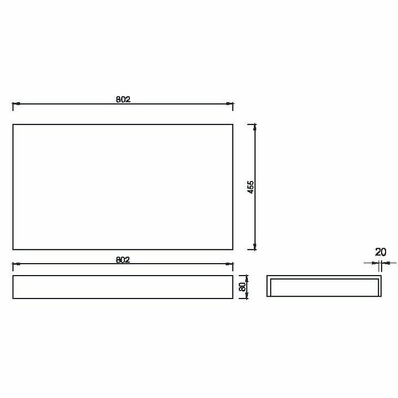 Столешница под раковину Boheme Armadi Art Flat 80 869-080