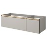Тумба под раковину Boheme Armadi Art Quatro 2 140 790-M2-140-CM-MG LED подвесная