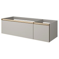 Тумба под раковину Boheme Armadi Art Quatro 2 140 790-M2-140-CM-MG LED подвесная