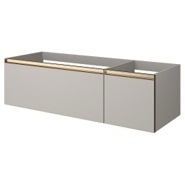 Тумба под раковину Boheme Armadi Art Quatro 2 140 790-M2-140-CM-MG LED подвесная