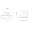 душевой трап Boheme Smart Design 984-15-MG