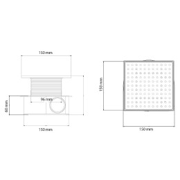 душевой трап Boheme Smart Design 984-15-MG