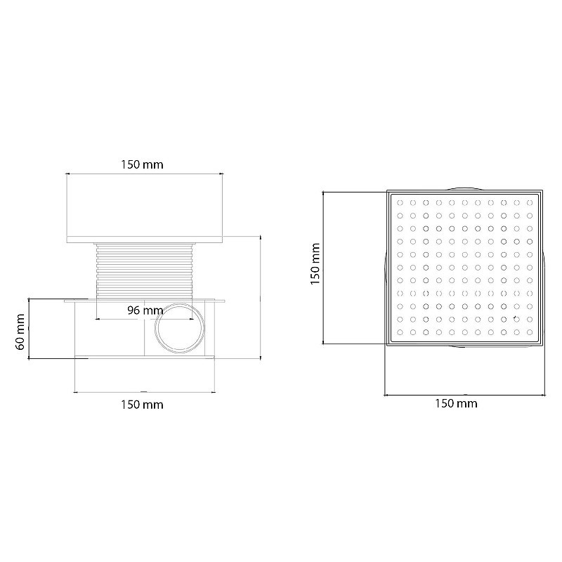 душевой трап Boheme Smart Design 984-15-MG