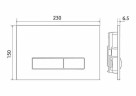 Клавиша смыва BelBagno Genova BB018-GV-BIANCO