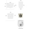 Унитаз Boheme Avva 973-SET-B подвесной