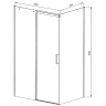 Душевой уголок Vincea Dice 160x90 VSR-4D9016CLGM