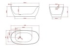Акриловая ванна Vincea 160x80 VBT-601-1600