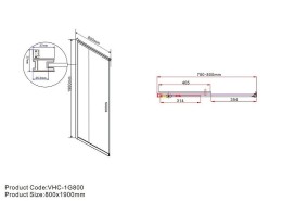 Душевой уголок Vincea Garda 110x80 VSS-1G8011CLBN