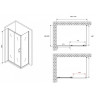 Душевой уголок Abber Schwarzer Diamant 140x50 AG301405-S505