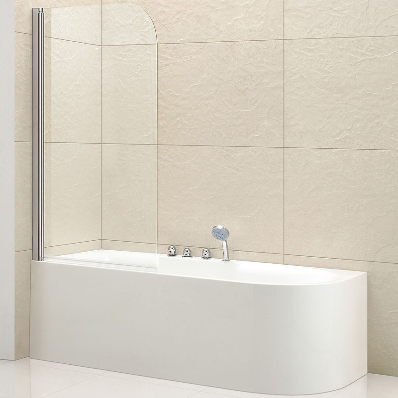 Шторка на ванну Cezares Eco 80 ECO-O-V-1-80/140-C-Cr