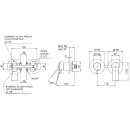 Смеситель для душа Remer Slash SL92ZPNO