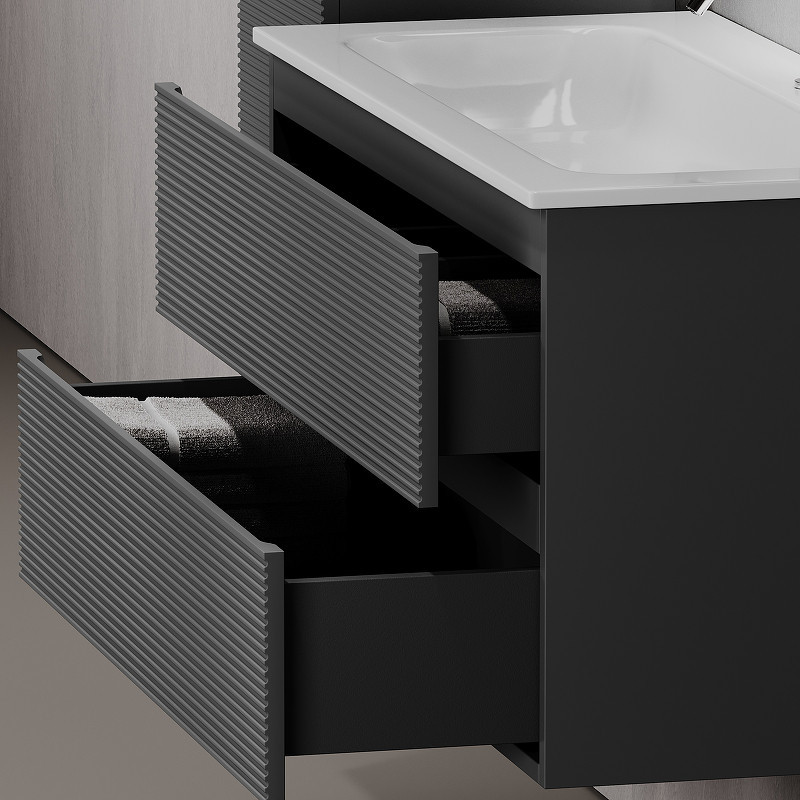 Тумба под раковину Sancos Folk 60 FL60GS подвесная Grey soft