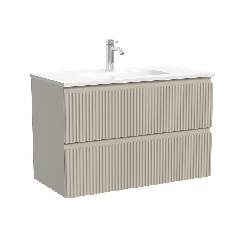 Тумба под раковину Sancos Snob R 80 SNR80/39CE подвесная цвет Beige Soft
