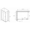 Душевой уголок Abber Schwarzer Diamant 110x70 AG301105-S705