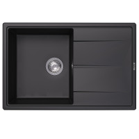 Кухонная мойка Abber Quarz 78 AQ2904B цвет Черный