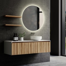 Зеркало Abber Mond 100 AG6203SL-1.0 с подсветкой с сенсорным выключателем и диммером