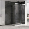 Душевой уголок Abber Schwarzer Diamant 140x60 AG301405-S605 профиль Хром стекло прозрачное
