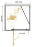 Душевой уголок Cezares Slider 100x90 SLIDER-AH-1-90-90/100-C-Cr