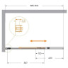 Шторка на ванну Cezares Slider 90 SLIDER-FIX-VF-11-90/150-C-BORO