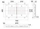 Верхний душ Remer 357SFR7040NC цвет Хром