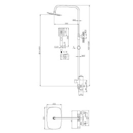 Душевая система BelBagno Acqua ACQUA-DOCM-CRM