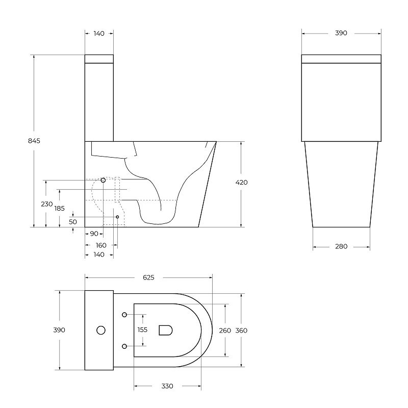 Унитаз-компакт BelBagno Flay-R BB2149CP-TOR/SC
