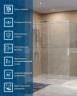 Душевой уголок BelBagno Soft Close-1 150x90 SOFT_CLOSE-1-AH-1-150/90-C-Cr
