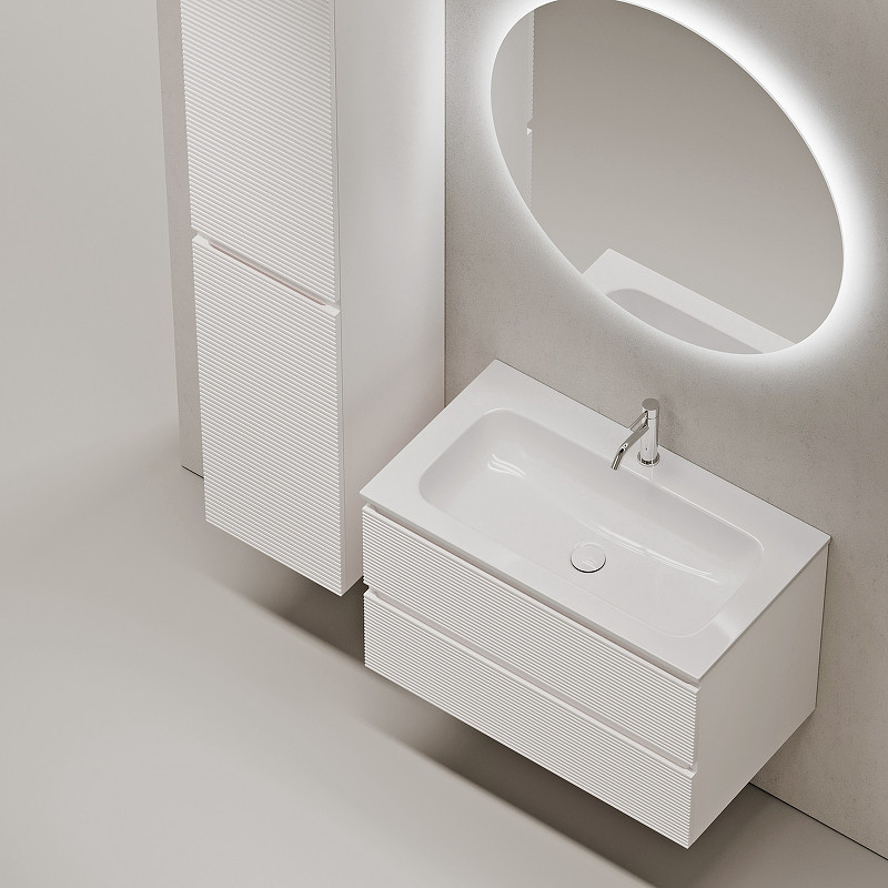 Тумба под раковину Sancos Folk 80 FL80W подвесная Bianco