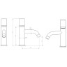 Смеситель для раковины Boheme Stick 121-MG.2
