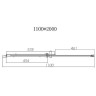 Душевая дверь Vincea Dice 110 VDS-4D110CLGM
